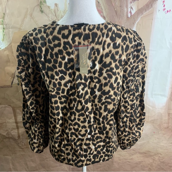 NEW J Crew Leopard Print Blouse - Picture 7 of 12